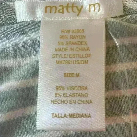 Matty M V-Neck Side Tie Tee - Picture 4 of 4